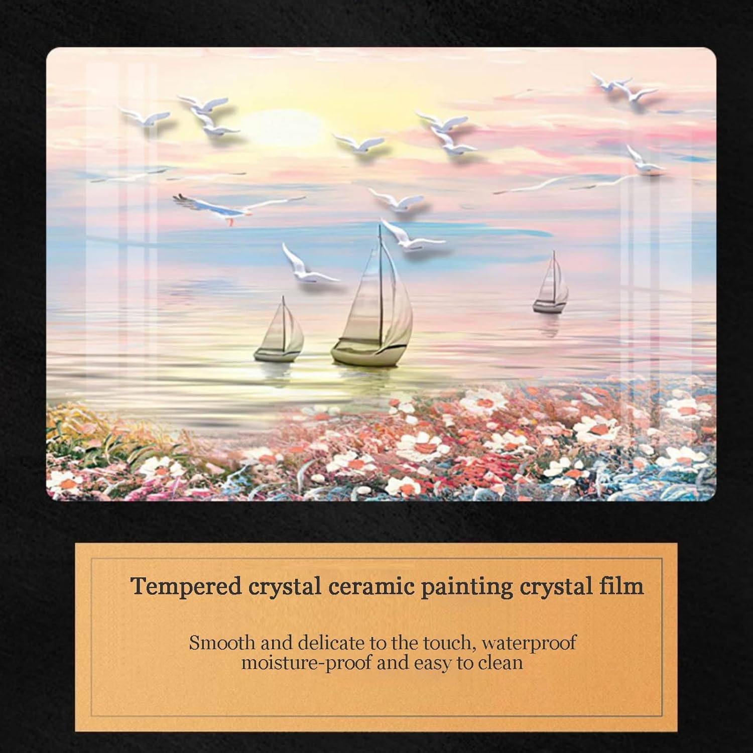 Electric Meter Box Decorative Painting Flip top Style Wall Painting Covering Electrical Switch Suitable for Living Rooms (C,45x35cm)