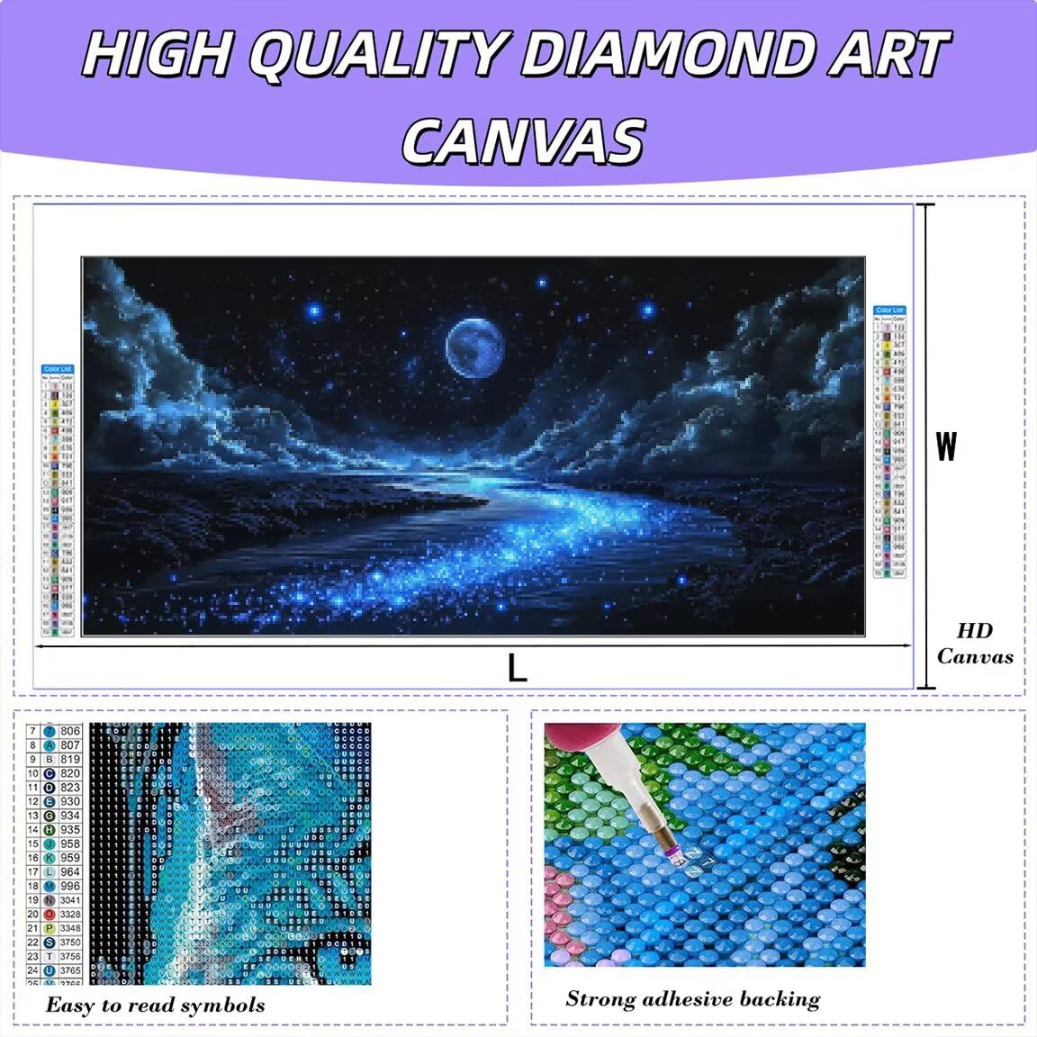 Diamond Painting Landschaft Diamond Painting Erwachsene Groß 120x60cm -0422