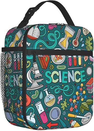 Miniatura 2 de Lonchera reutilizable para mujer, lonchera científica con aislamiento térmico y bolsillo