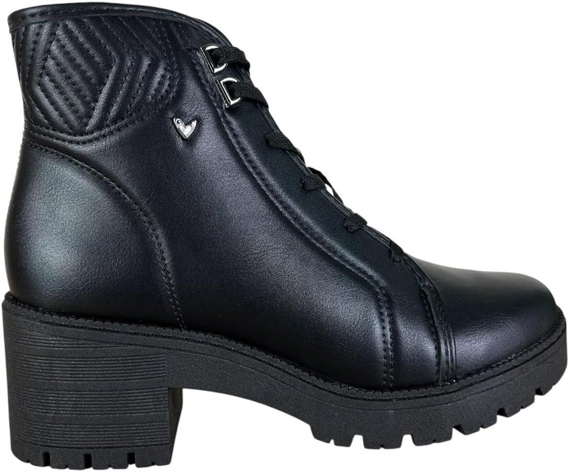 Bota Coturno Feminina Mississipi Salto Bloco Tratorado