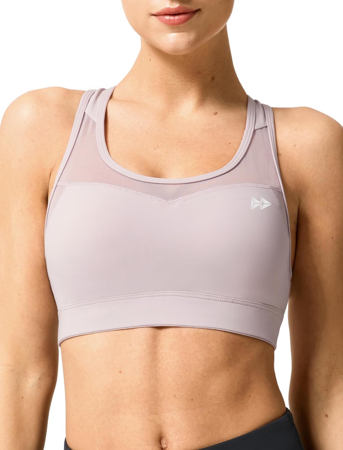 Yvette Plus Size Sports Bras for Women Comfortable Racerback Supporttive Sports Bra Medium Impact Wireless - Image 2