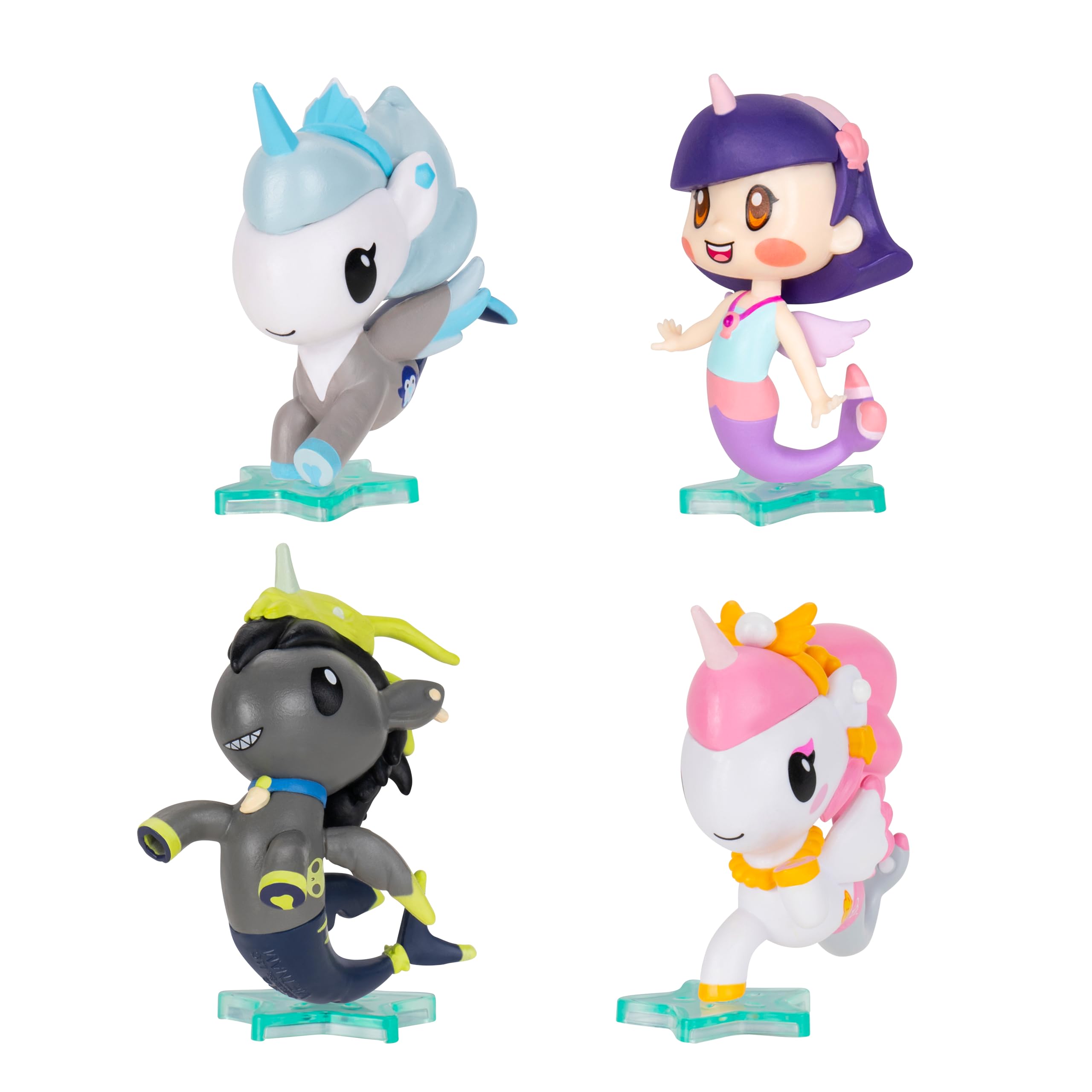 Amazon.com: Jazwares Mermicorno: Starfall 2” 4 Figure Pack - Astra