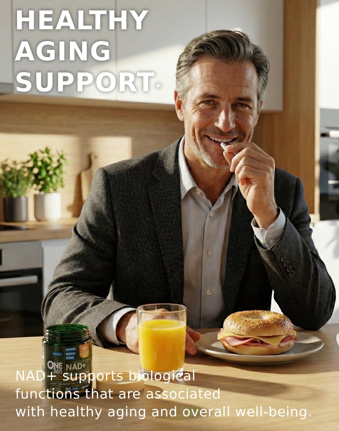 NAD+ Liposomal Supplement with Nicotinamide Riboside Resveratrol 90 Caps — Amazon image 4