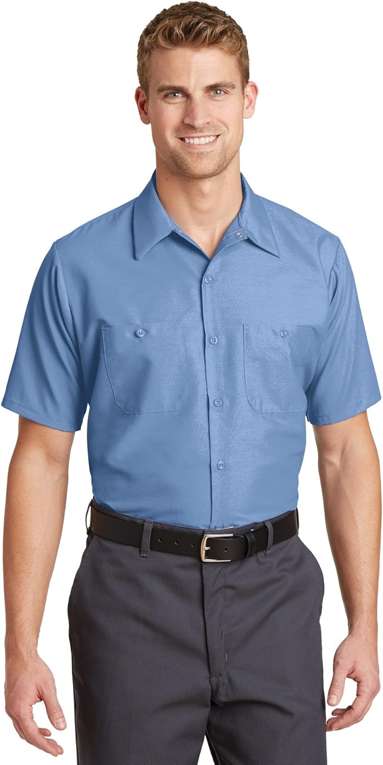Red Kap Mens Short Sleeve Enhanced Visibility Work ShirtShirt