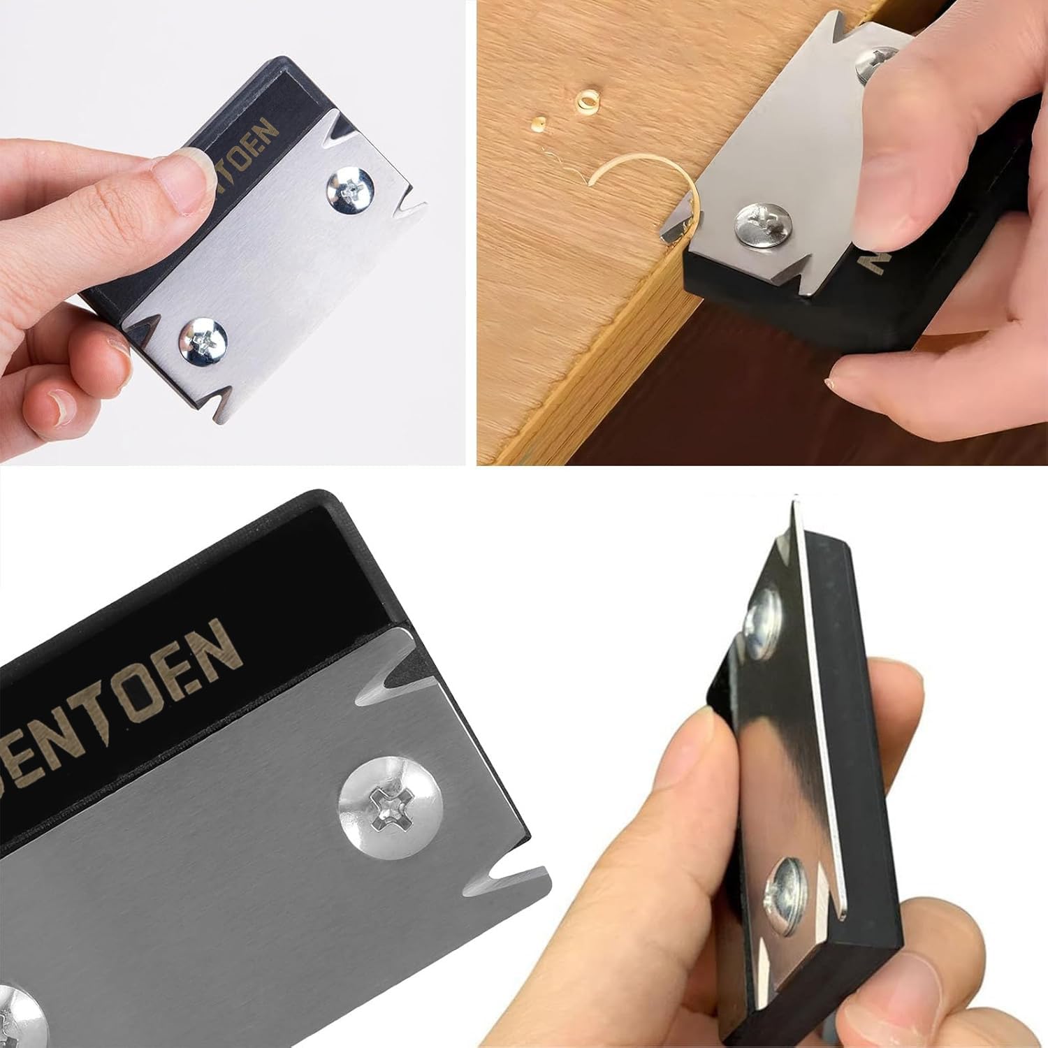 Furnierkantenschneider mit 1 Ersatzklinge, Kantenschneider Umleimer Holzbearbeitung Werkzeuge Handhobel, Edge Banding Trimmer,Holzgrate Holzkante Bänder Trimmer Einhandhobel für PVC ABS