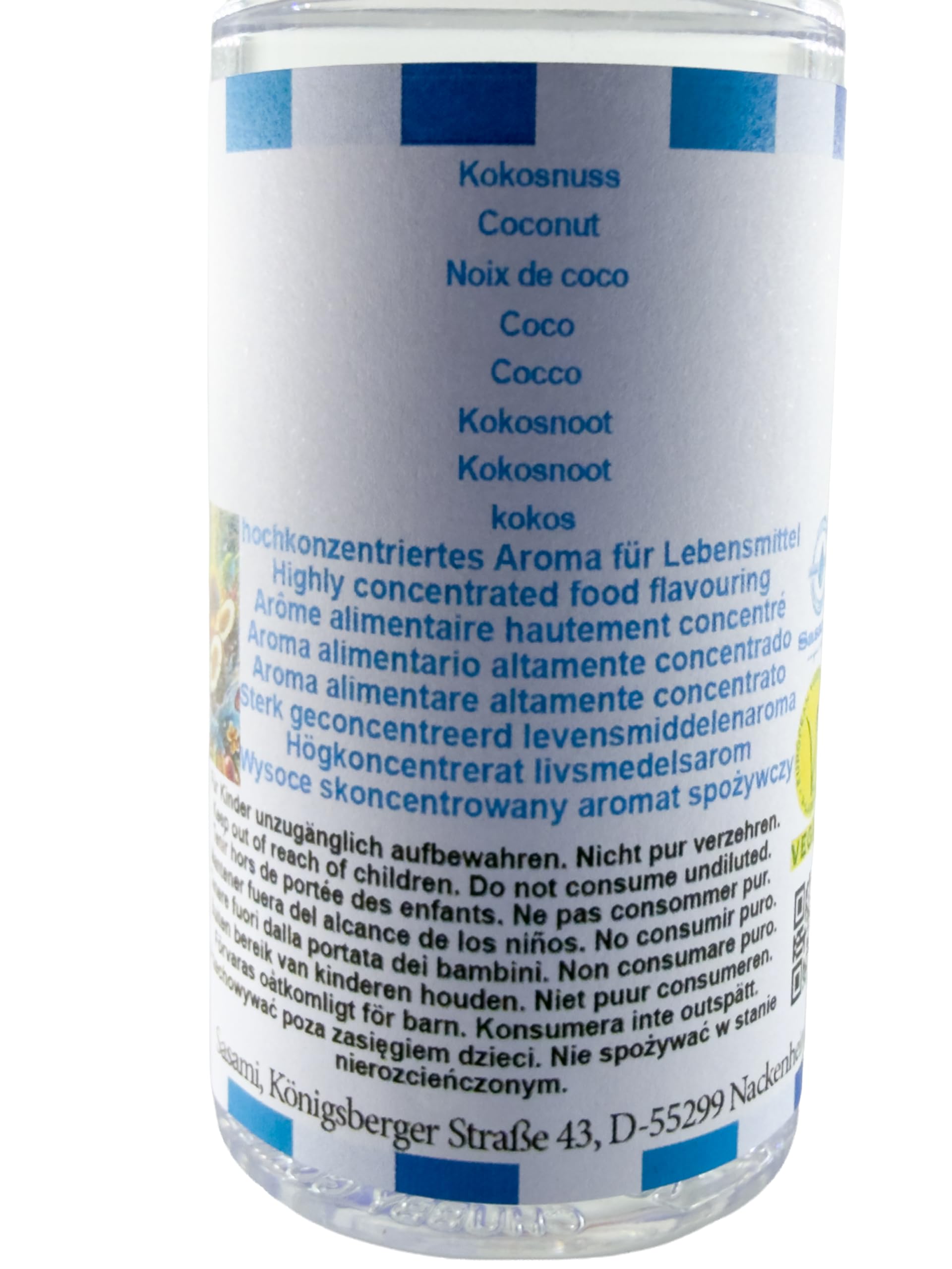 kokos Aromat Koncentrat - wegański - Sasami - 100ml