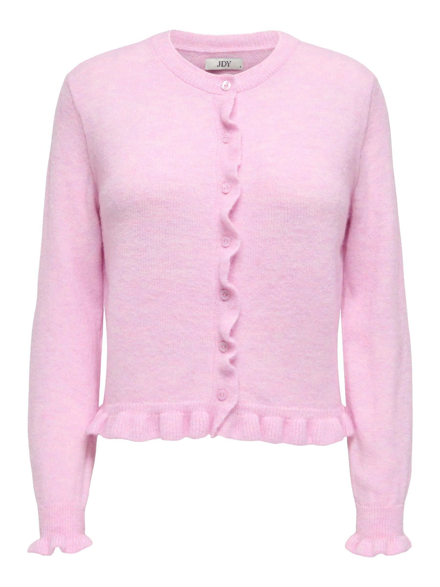 JDY Damen Jdyletty L/S On Frill Cardigan KNT Noos Jdyletty L/S On Frill Cardigan KNT Noos (1er Pack) | Cardigan