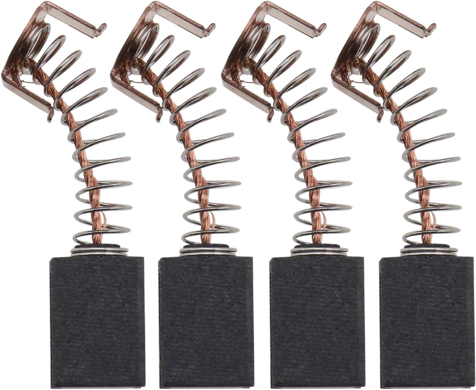 2 Pairs Of Angle Grinder Carbon Brushes 12X8X5mm Compatible With WS125 Black & Decker G720 Power Tools Replacement Parts