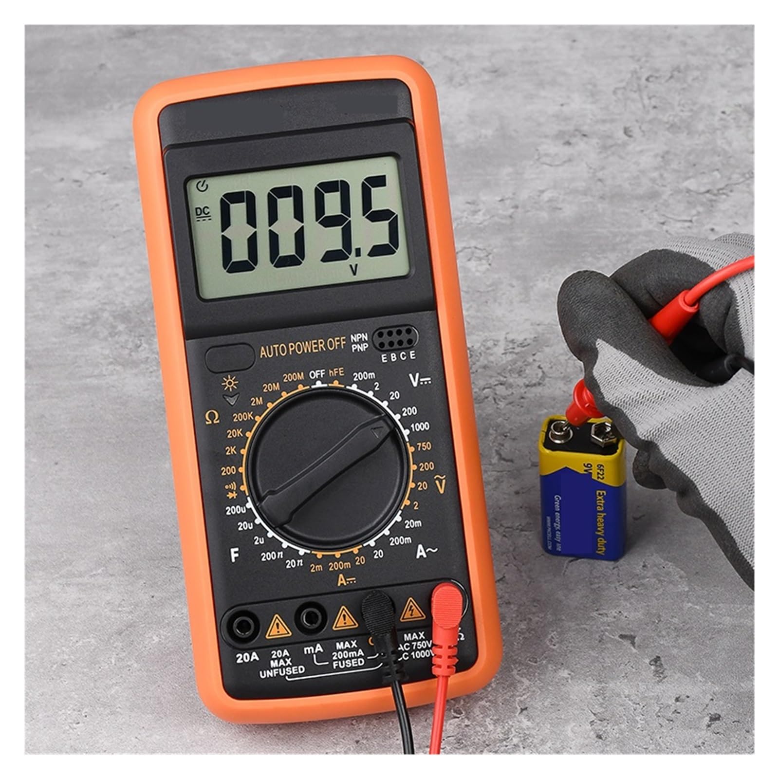 Multimetr Cyfrowy 1000V 10A Miernik Napięcia Prądu HFE Ohm Pojemność Dioda Ciągłości DMM Tester Narzędzia Dla Elektryków Szybko Dokładnie Łatwy Odczyt