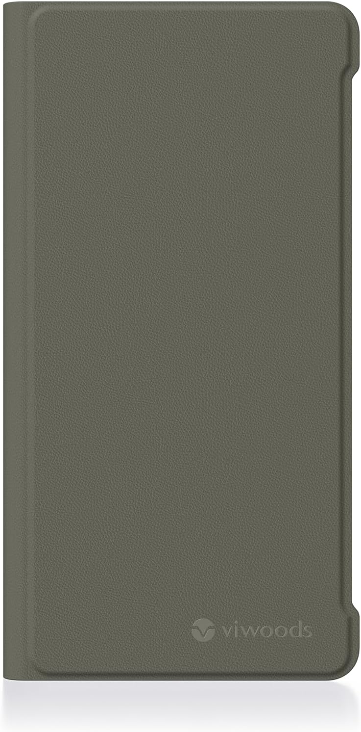 PU Leather Folio Case for VIWOODS AiPaper Reader & AiPaper Reader C, Slim Protective Flip Cover with Stand, Pinemist Green, 67g