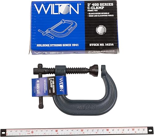 Miniatura 12 de Wilton Abrazadera en C, apertura de 4.3 in (4.0 in), 3.5 in garganta, 6200 Lbs. fuerza de sujeción (Modelo 404)