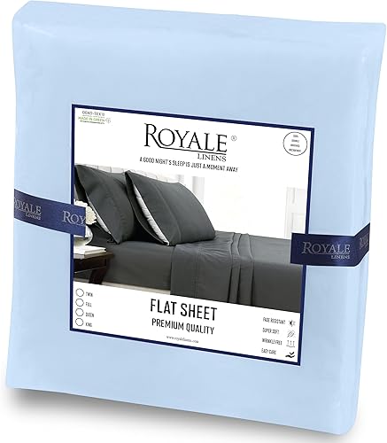 Miniatura 6 de Royale Linens - Sábana encimera tamaño California King, microfibra cepillada 1800, ultrasuave, transpirable, resistente a arrugasmanchas, la sábana