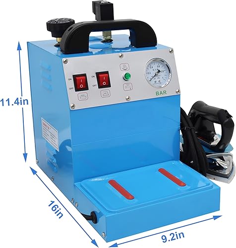 Miniatura 5 de TECHTONGDA Plancha de vapor eléctrica comercial de hierro con tanque de agua 4L 110V