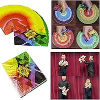 Vista 8 de sumrica Magia 2 piezas tarjetas finas de cuatro colores de fanning y manipulación etapa ilusiones tarjeta truco accesorios mágicos (3.5 in x 2.6 in)