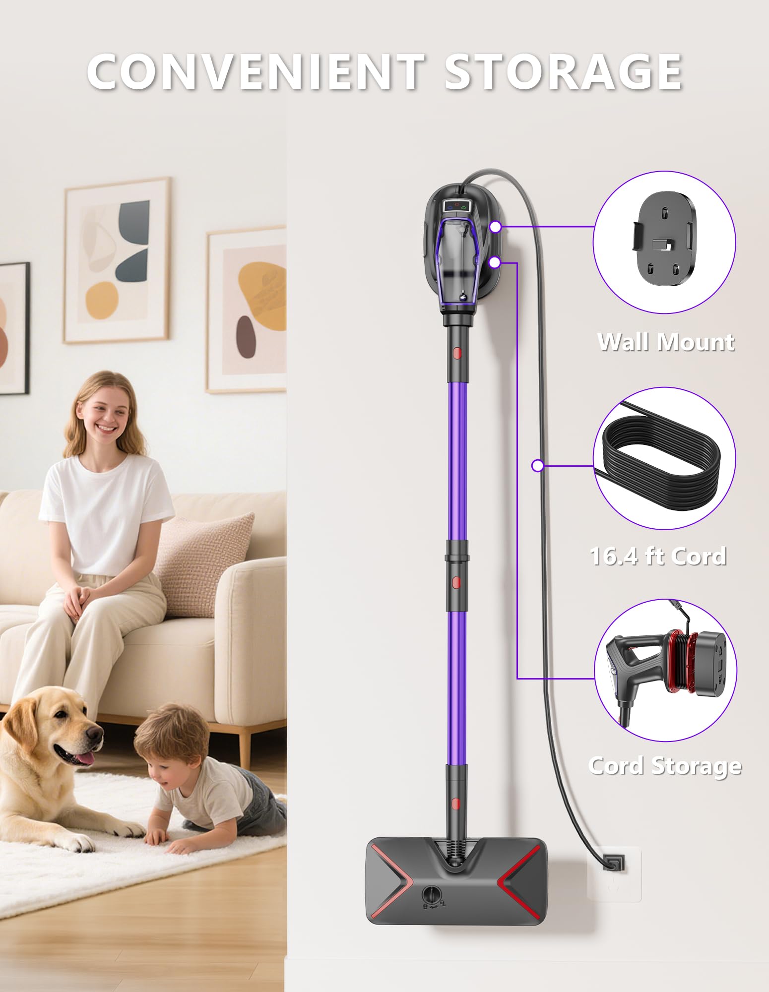 Trapeador de vapor para limpieza de pisos, limpiador de vapor 29 en 1 resistente para el hogar con vapor de mano desmontable, para madera dura, azulejos, paredes, lechada, ventanas, muebles y 9