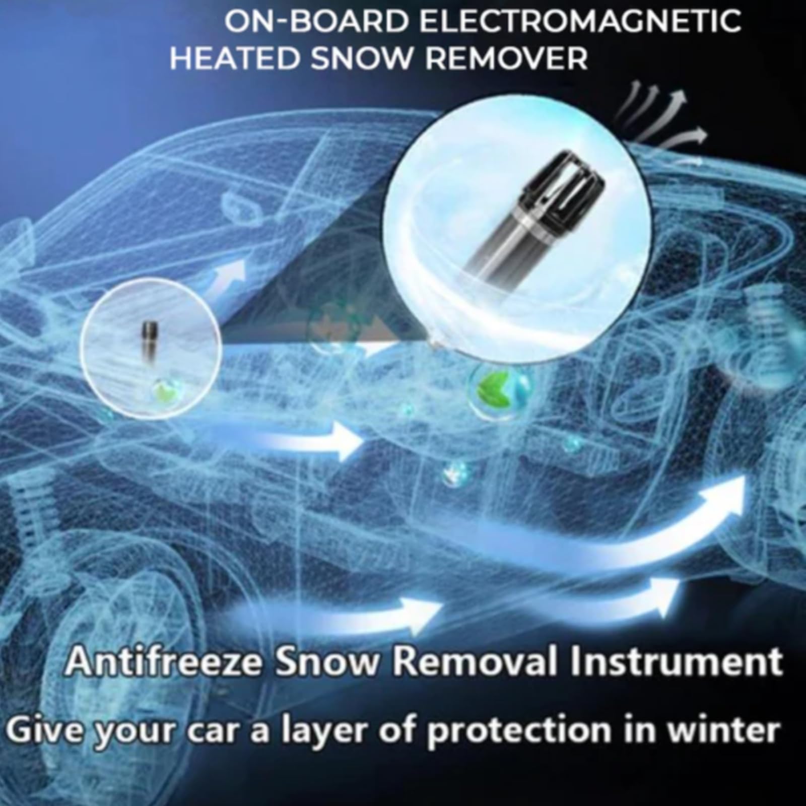 Dégivreur Et Chasse-neige Moléculaire Solaire Anti-interférences Moléculaires Et électromagnétiques Snowvanish, Chauffage Moléculaire Cinétique Portable Pour Voiture, Dispositif De Dégivrage De