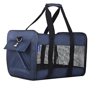 Petper CW-128 Pet Carrier Dogs Cats Soft Sided Carrier, Carrying Handbag for Outdoor Travel Walking Hiking