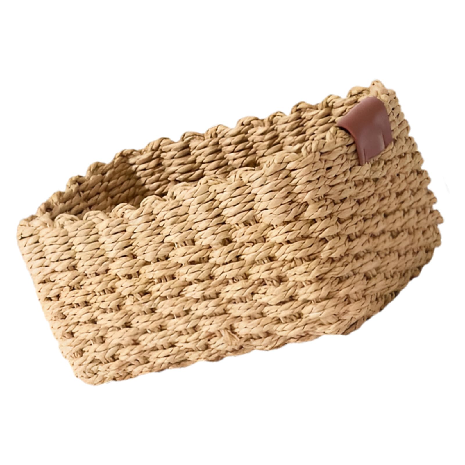 Peiiwdc Handwoven Paper Storage Basket Natural For Home Decor Home Decoration Basket
