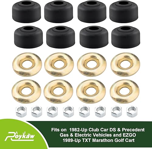 Miniatura 5 de Roykaw Kits de bujes de choque para carrito de golf para modelos EZGO TXT/Marathon 1989-Up y Club Car DS/Precedent 1982-Up, reemplaza al OEM #
