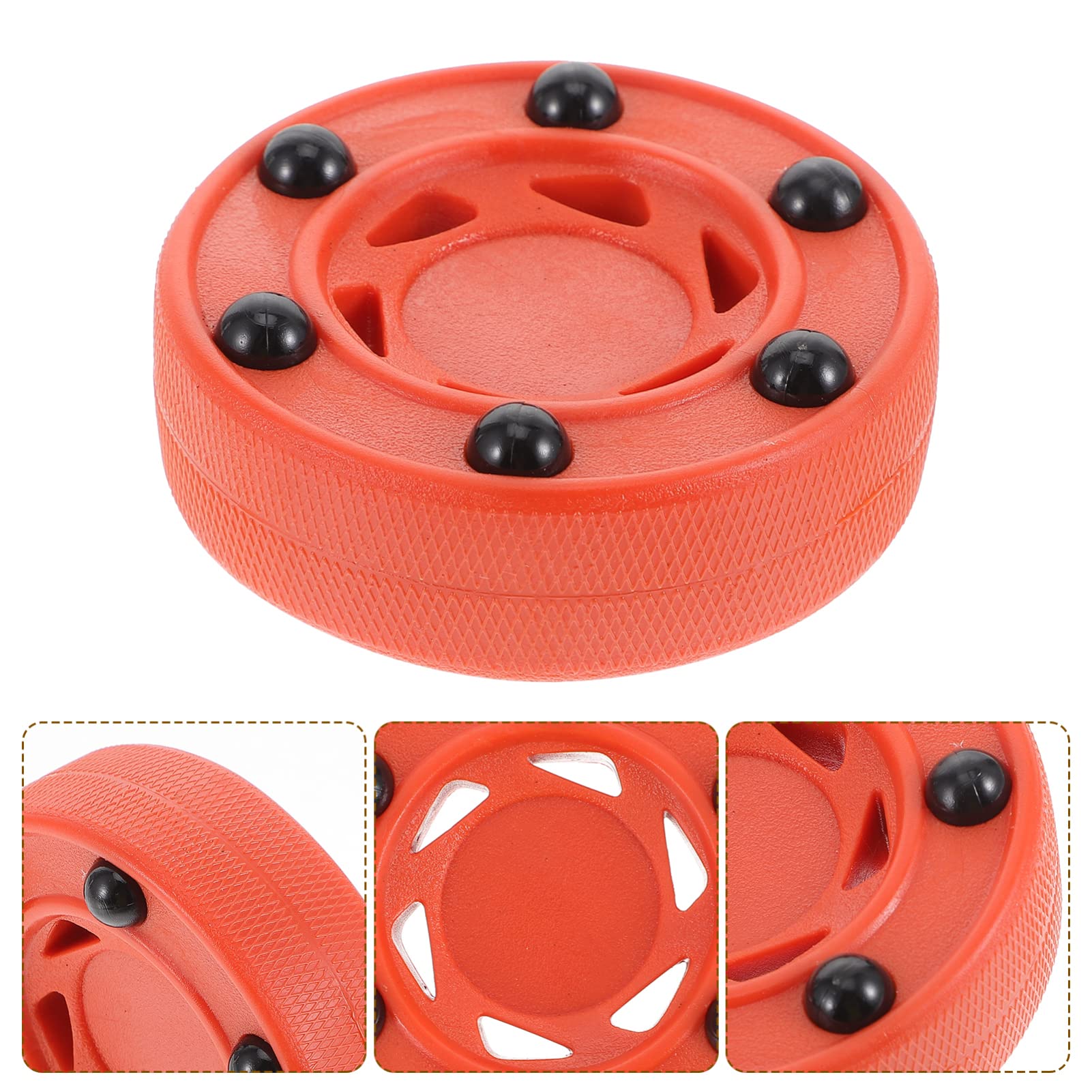 Sewroro Roller Hockey Puck Street Hockey Puck, Outdoor Puck für Roller- und Inlinehockey mit geringer Reibung Professionelle Räder für EIS Inline Street