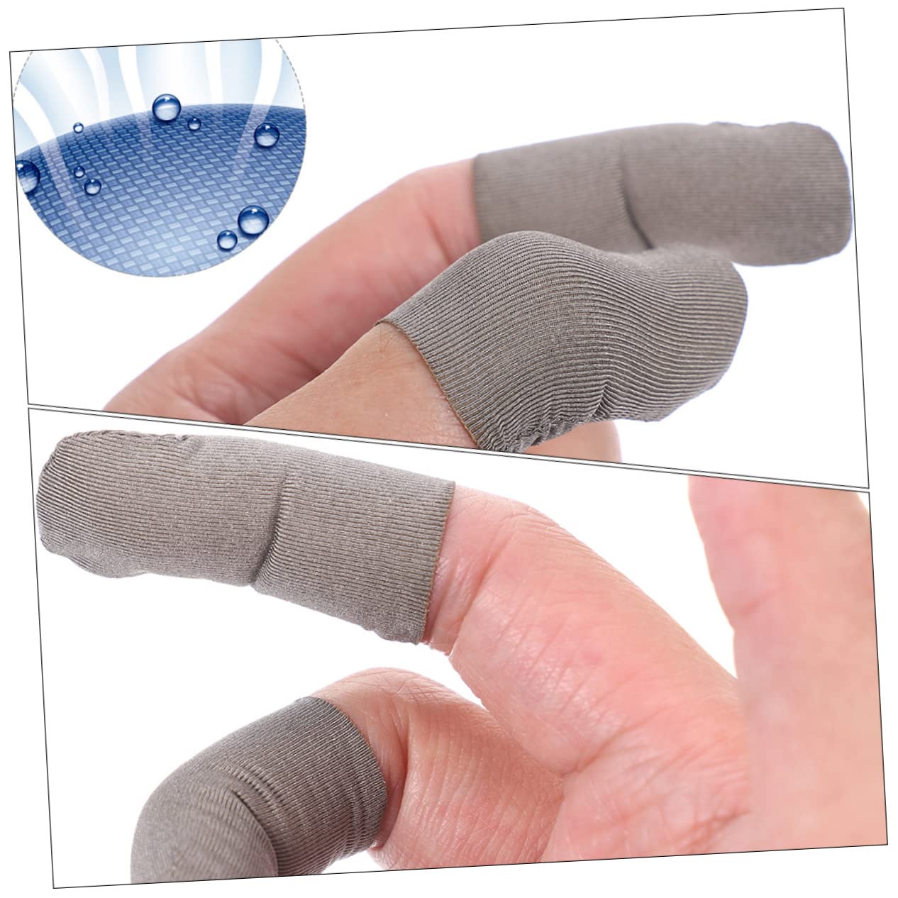 INOOMP 40pezzi Per Carbonio Antiscivolo e Traspiranti Copridita Per Smartphone e Tablet Accessori Per Giocatori Professionisti