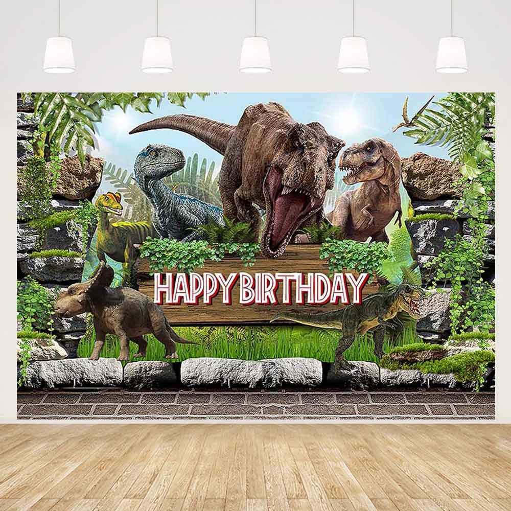 Sfondo Dinosauro 2,1x1,5m Per Compleanno – Vinile, Stampa HD, Adatto Per Feste E Foto - 4