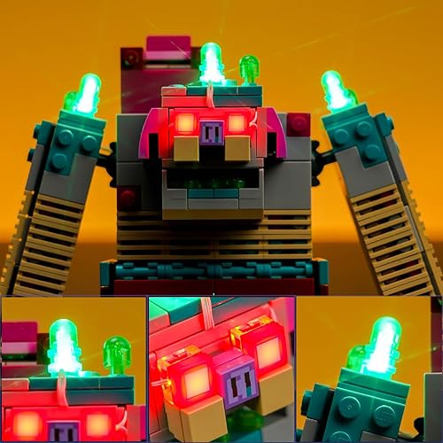 Miniatura 3 de BrickBling Kit de luces para Lego Mine-Craft Legends The Devourer Showdown Adventure 21257, iluminación creativa compatible con Lego Devourer