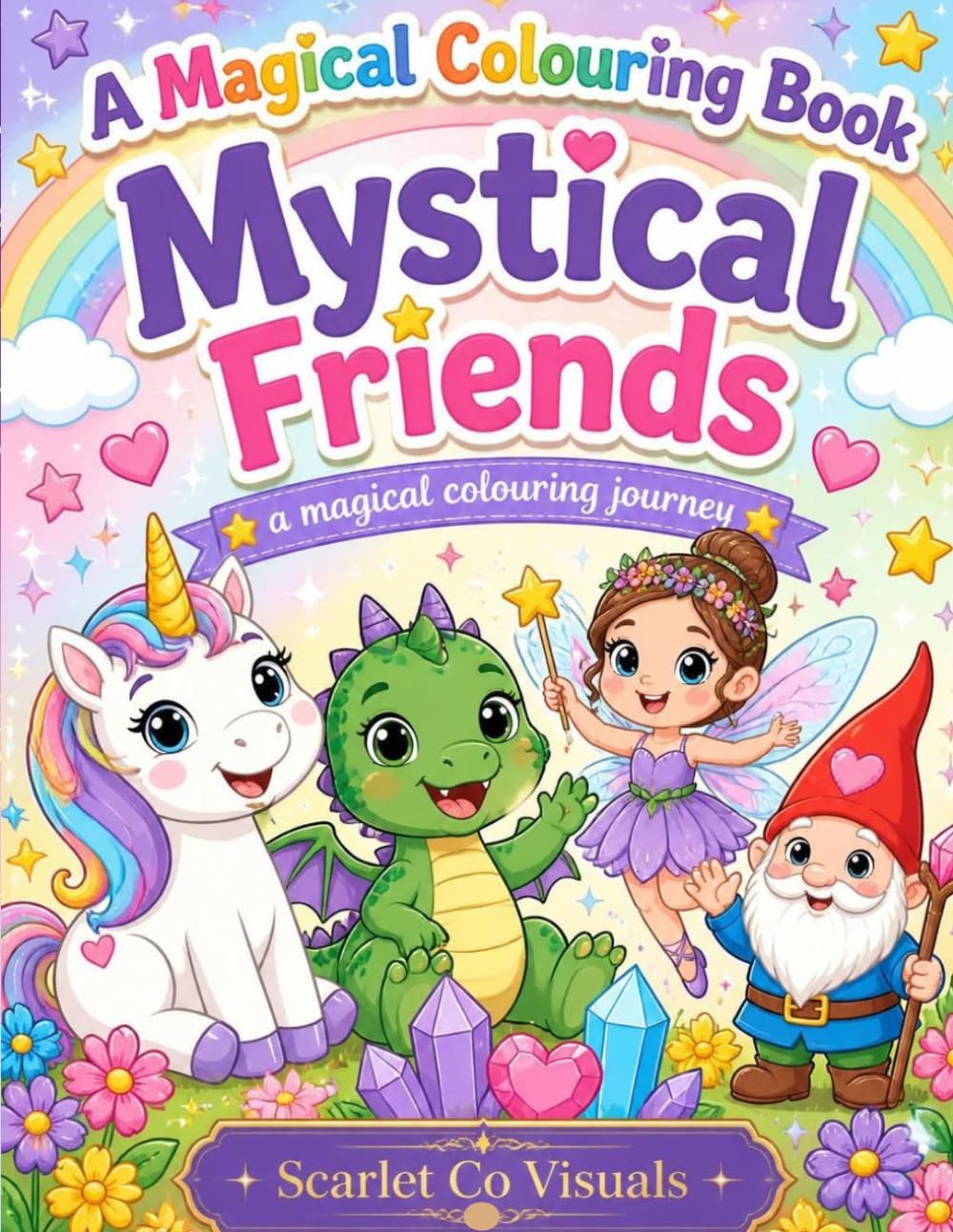 Mystical Friends: A Magical Colouring Book: A Magical Colouring Journey