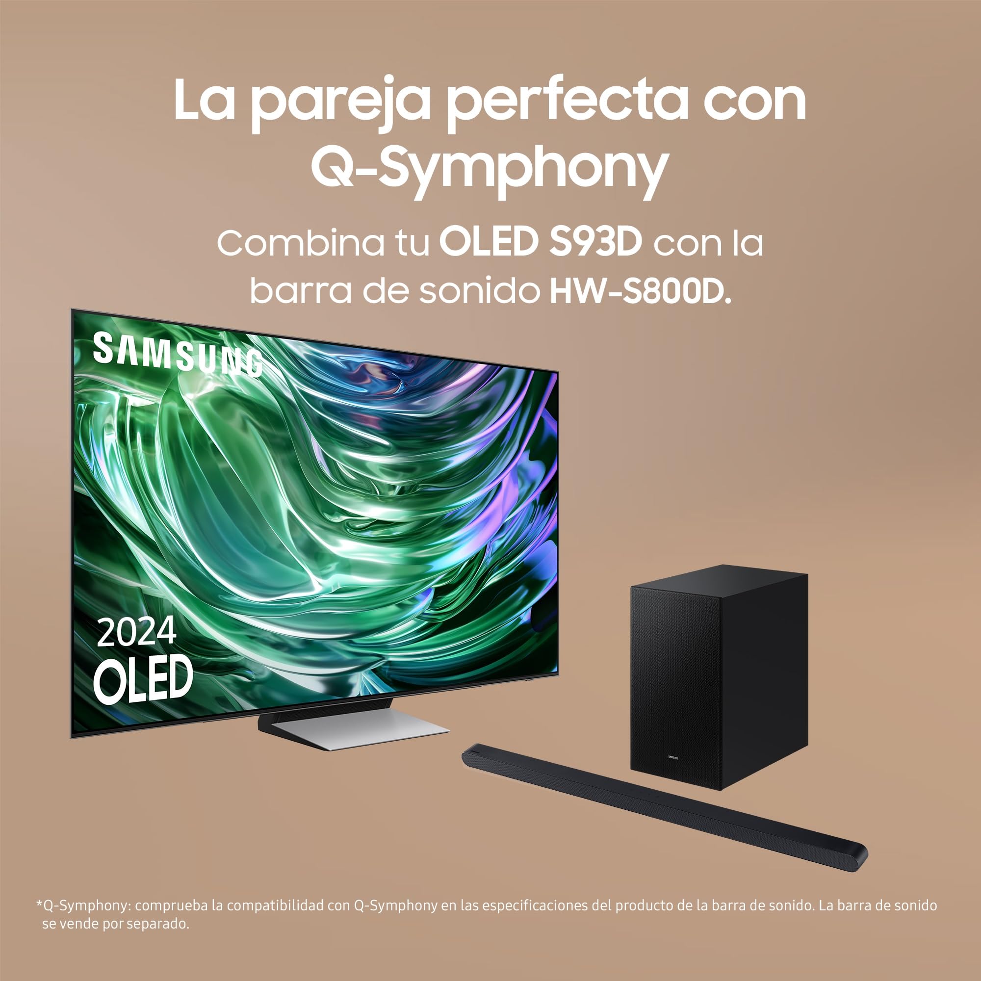 Samsung TV OLED 4K 2024 55S93D Smart TV de 55" con Más Brillo y Contraste, un Sonido de Cine con Q-Symphony, el Mejor Smart TV y GANA Todas Las partidas con Motion Xcelerator 144 Hz