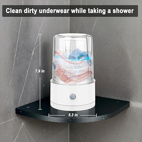 Miniatura 2 de Lavadora de ropa interior, mini lavadora portátil, mini lavadoras mejoradas 2025, lavadora inalámbrica recargable, taza de lavandería para brasier,