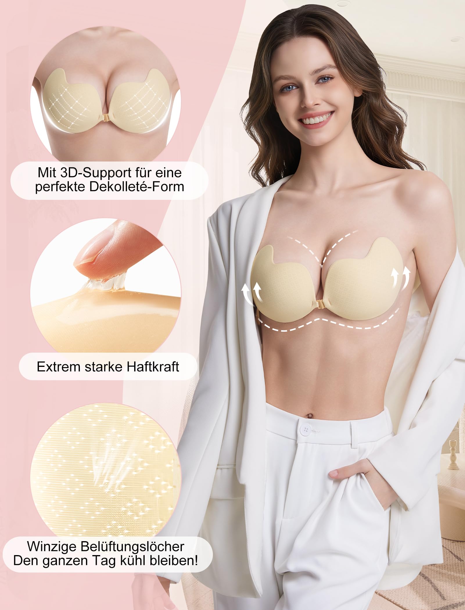 Reggiseno adesivo push up senza spalline, senza spalline, reggiseno adesivo, reggiseno invisibile senza spalline, reggiseno super push up per seni piccoli, reggiseno senza spalline, abito da sposa con