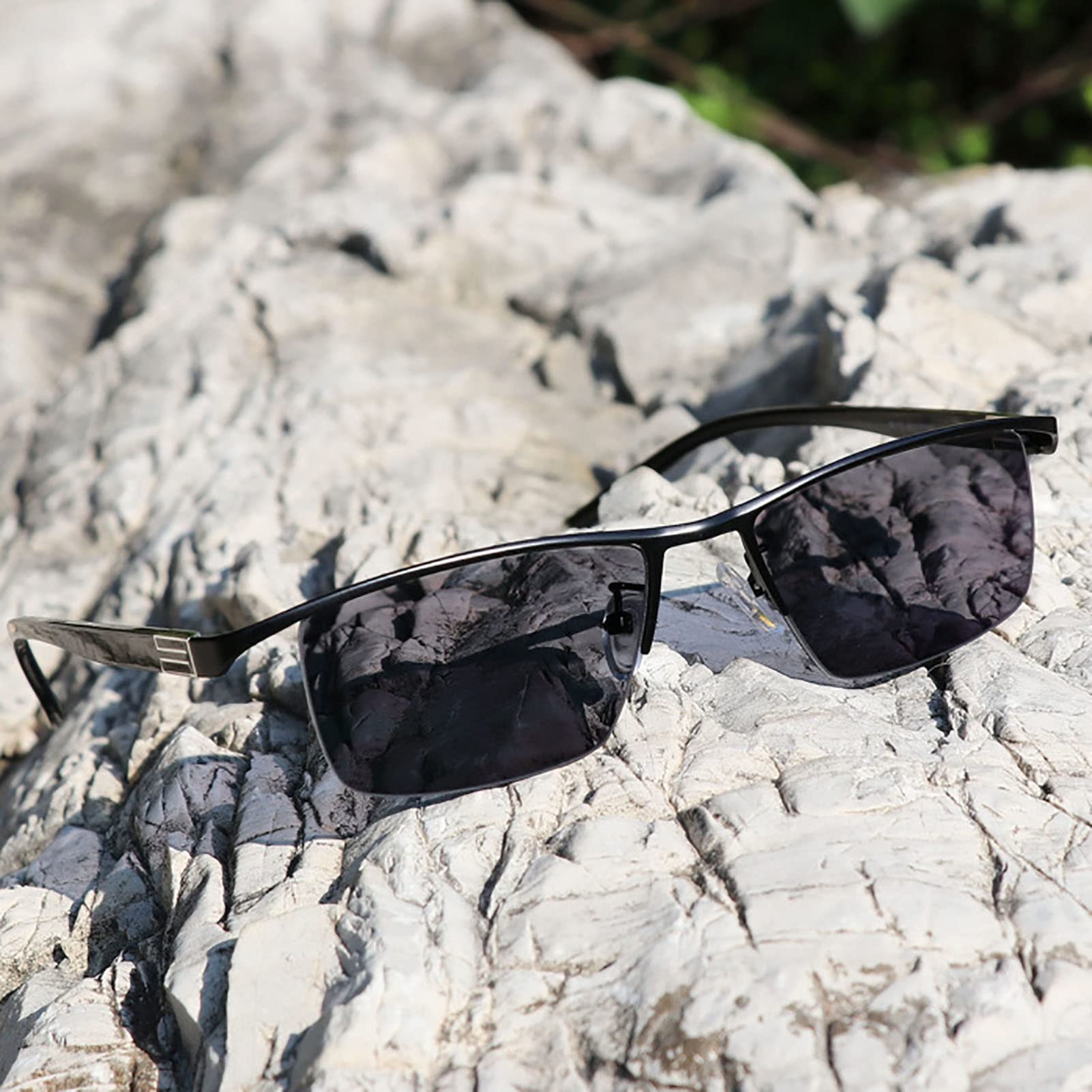Gafas De Lectura, Gafas Presbicia, Anteojos con Estilo De Uso Dual Lejano Y Cercano Progresivo Anti-Azul, Anteojos Antideslumbrantes/UV, Medio Marco (Color : Black, Size : +2.5)