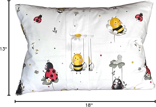 Miniatura 44 de Funda de almohada de algodón para niños pequeños de 13 x 18 pulgadas, funda de almohada de policía para niños, funda de almohada de viaje pequeña