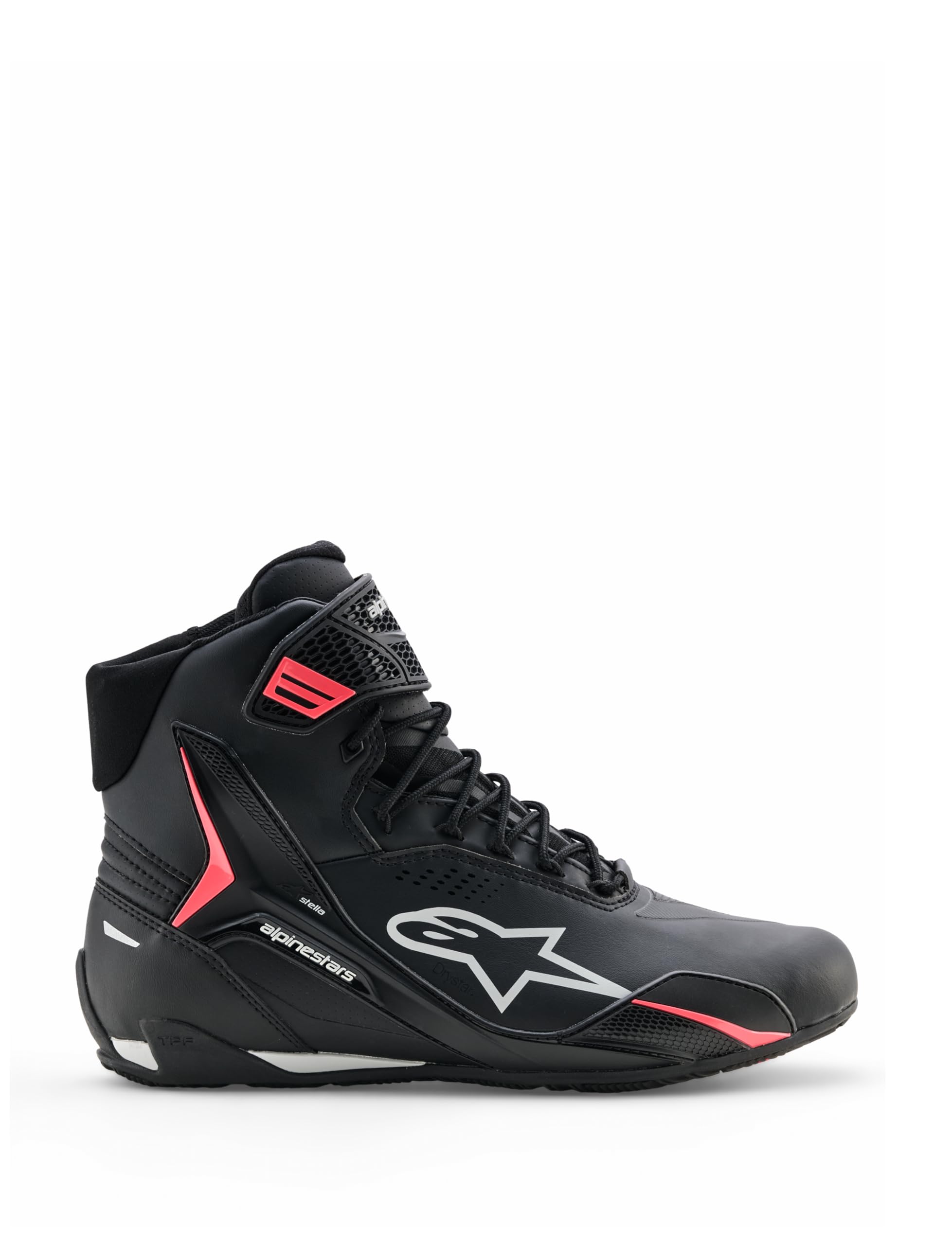 Alpinestars Stella Faster 4 Drystar impermeabile Scarpe Da Moto Da Donna, nero/grigio/pink, 9,5 (42)
