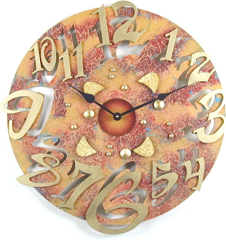 David Scherer Modern Hand Crafted Wall Clock in Sand