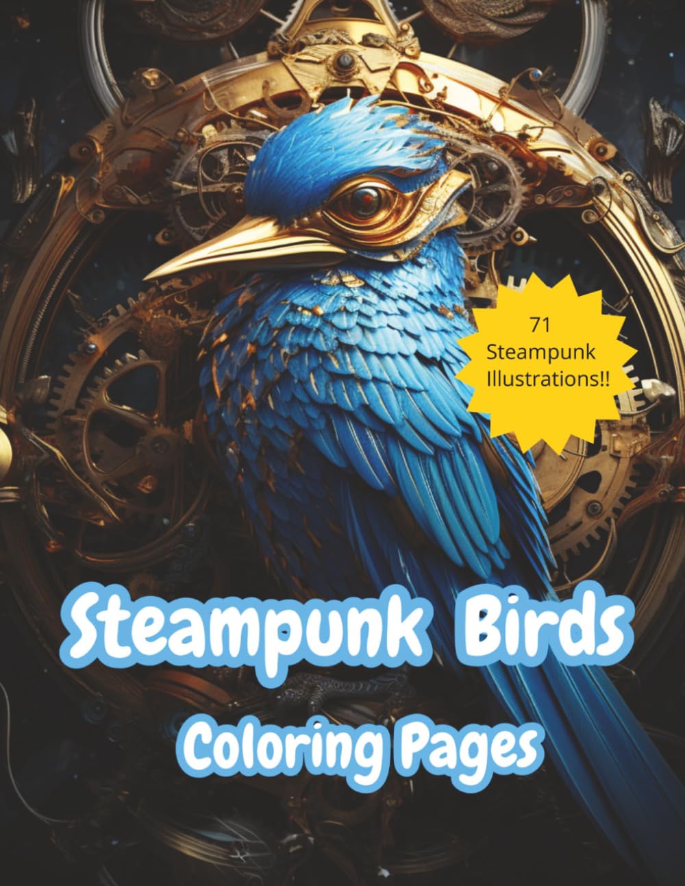 Steampunk Birds Coloring Pages