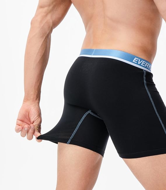 Separatec 7 Pack Men's Boxer Briefs Breathable Soft Cotton Underwear Colorful Everyday Boxer Shorts Multipack with Supportive Dual Pouch