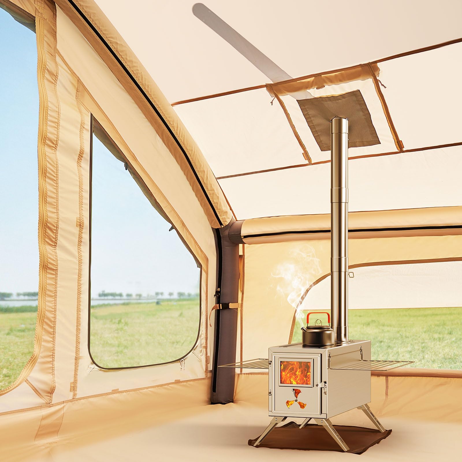 Ytaoeo Aufblasbares Zelt für Camping Outdoor Zelt Aufblasbares Gampingzelt aus Wasserdichtem Oxford-Stoff Air Glamping Zelte, Verschiedene Optionen
