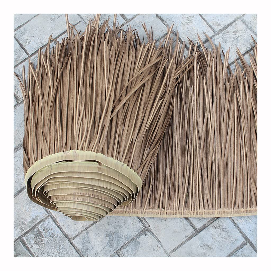 Toit de paille artificiel rouleau de chaume de palmier jaune d anti-âge 0.5x6m