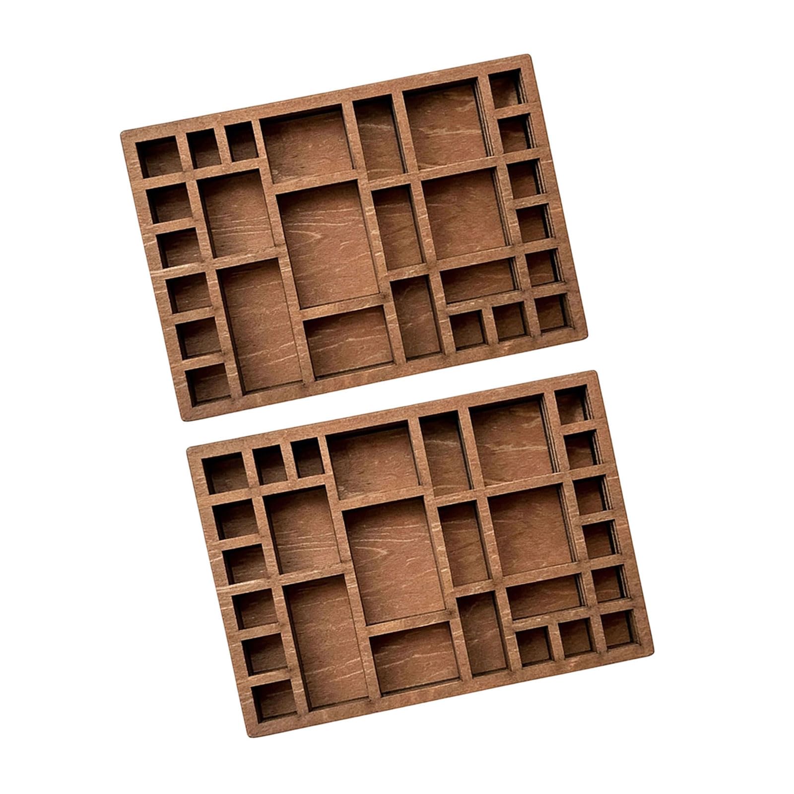 Piceioep Bucolic Wood Display Shelf Wooden Crystal Organizers Tray for Gemstones Jewelry and Collectibles with Sturdy Construction Mineral Specimens with Easy Assembly and Elegant Design