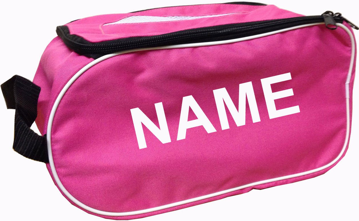 PROSTYLE SPORTS PERSONALISED Football Boot Bag/Shoe Bag New Football/Rugby/Hockey/Gym - Pink