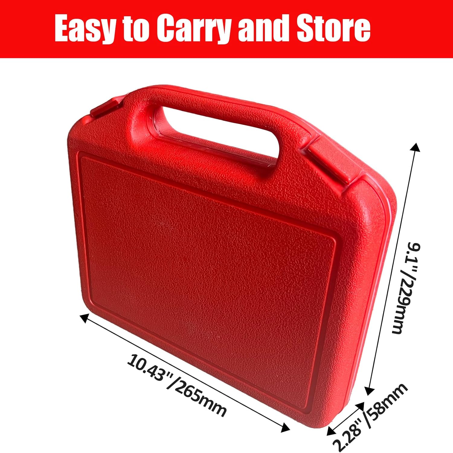 1/2 Inch Deep Drive Impact Socket Set,6-Point,SAE(3/8" to 1-1/4"),14 Pcs,Cr-Mo Steel,With a Storage Case