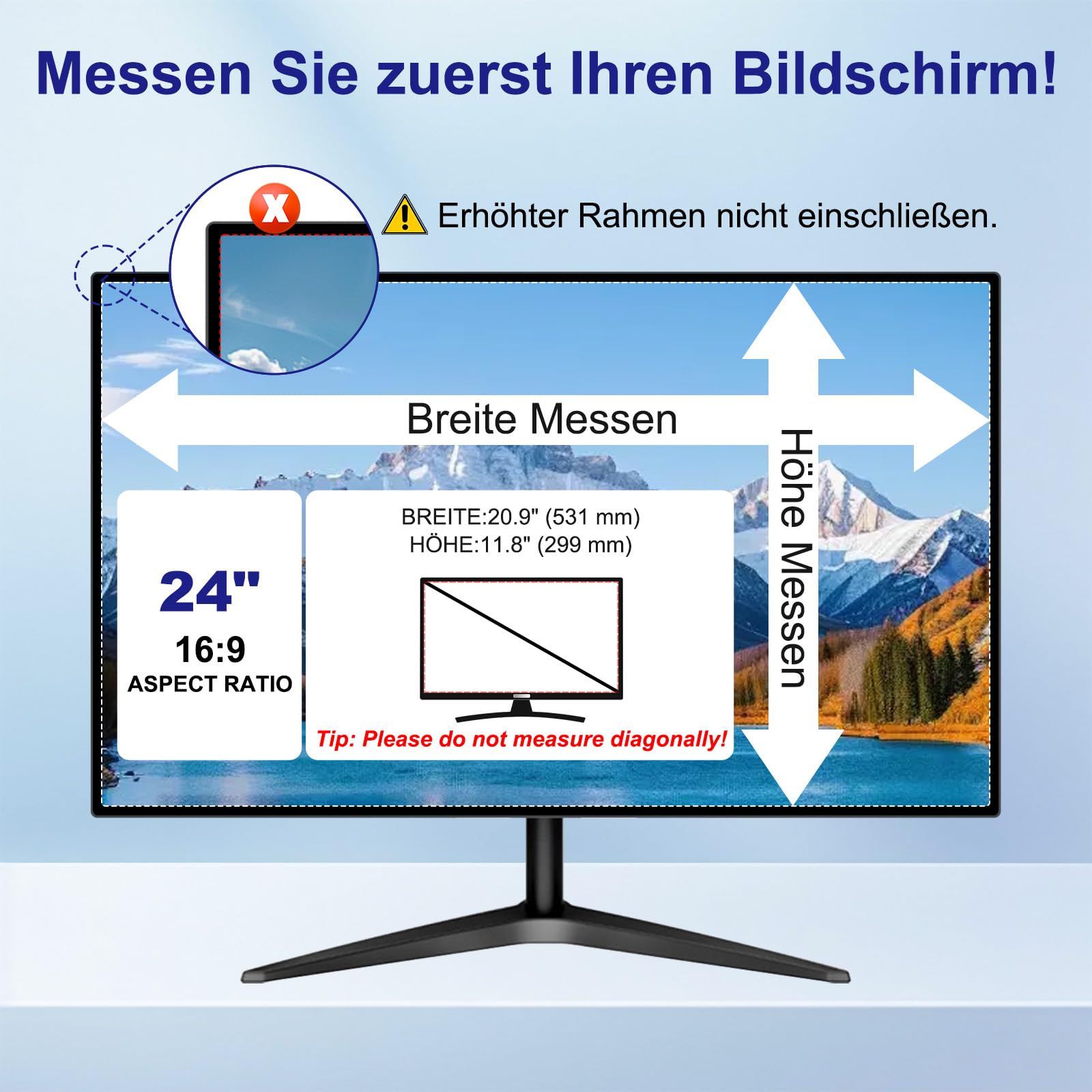 2 filtri privacy per computer ([2 pezzi] 24 pollici 16:9)