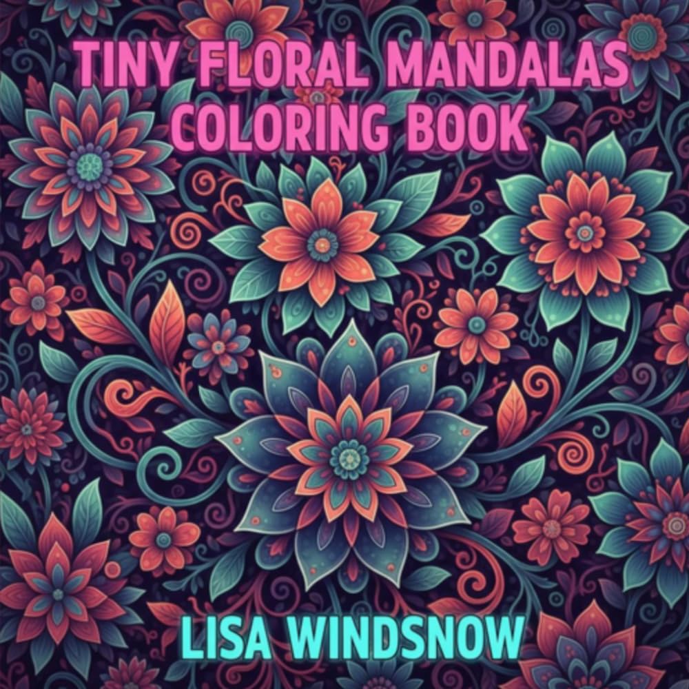 TINY FLORAL MANDALAS: COLORING BOOK