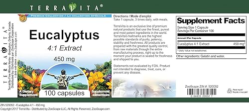 Miniatura 2 de Eucalipto 41-450 mg (100 Cápsulas, ZIN 520052)