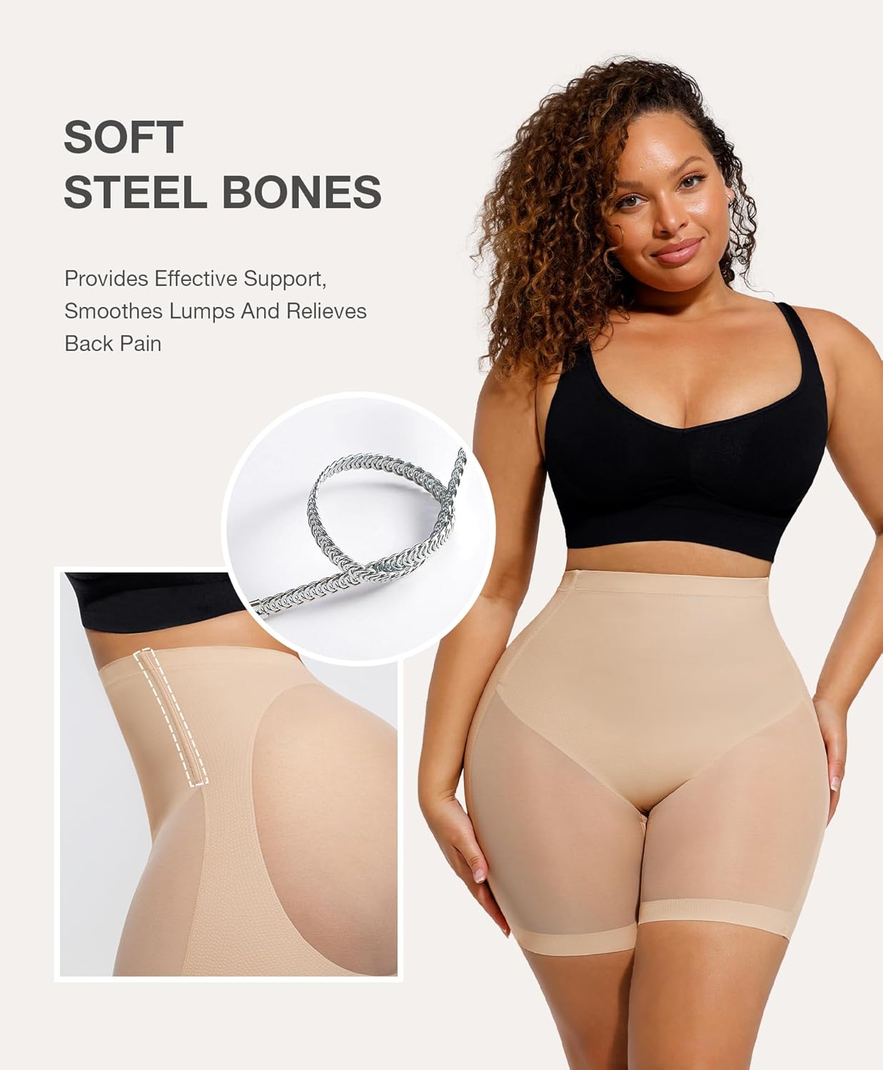 Lover-Beauty Low Back Shapewear Shorts for Women Tummy Control Butt Lifting Body Shaper Panties Underwear - Image 2