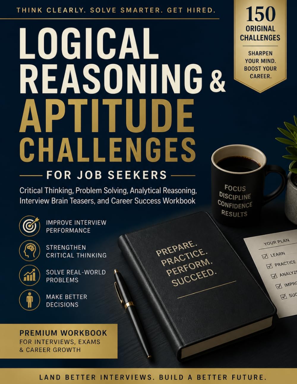 Logical Reasoning & Aptitude Challenges for Job Seekers | Critical Thinking, Problem Solving, Analytical Reasoning, Interview Brain Teasers, and Career Success Workbook