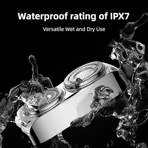 Miniatura 5 de Mini afeitadora eléctrica, afeitadora de barba portátil, doble cabeza, impermeable, mini maquinilla de afeitar eléctrica portátil, afeitadora