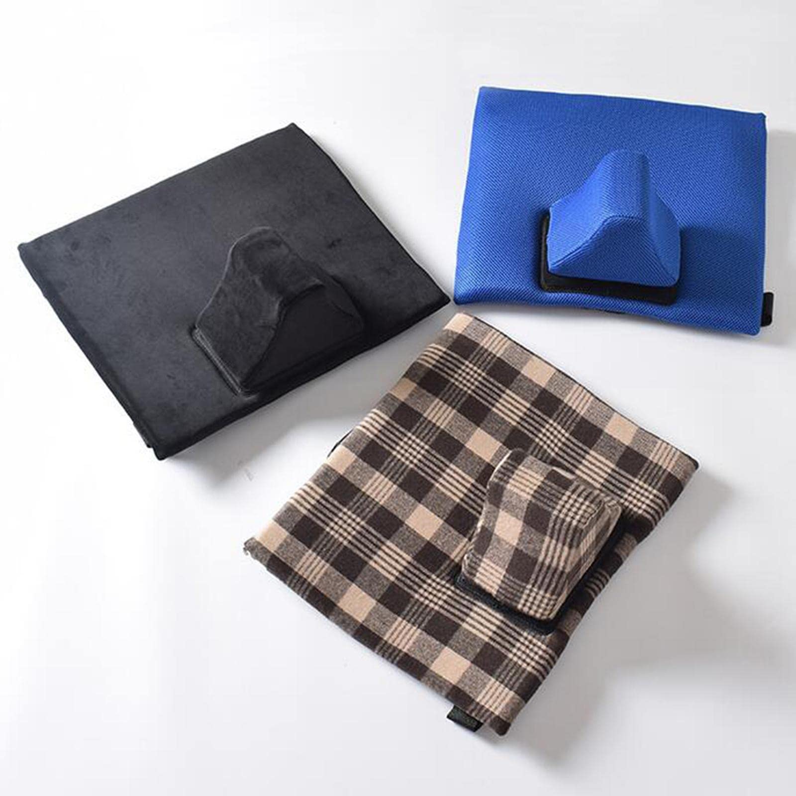 Juego de 2 cojines para silla de ruedas para pacientes, herramienta de posicionamiento, color azul