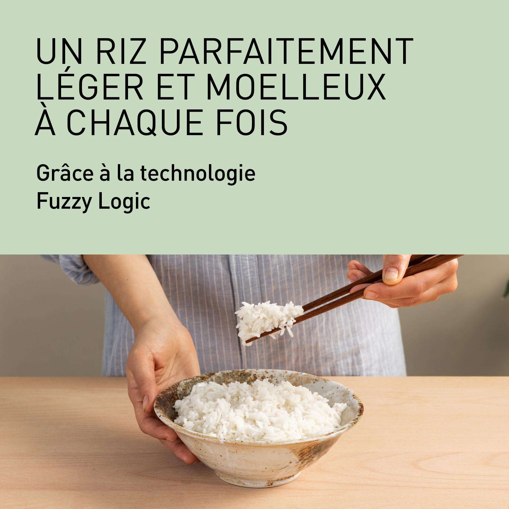 Panasonic SR-DA152WXE Cuiseur à Riz et Cuiseur Vapeur, 1.5L, 8 tasses, Fuzzy Logic, Indicateur de Quantité d'Eau, sans BPA, Maintien au Chaud, Départ Différé, Blanc